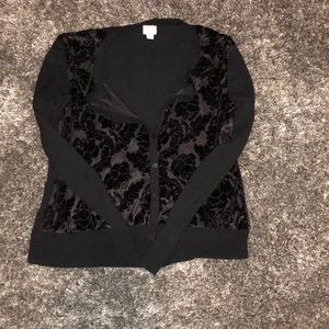 Black cardigan